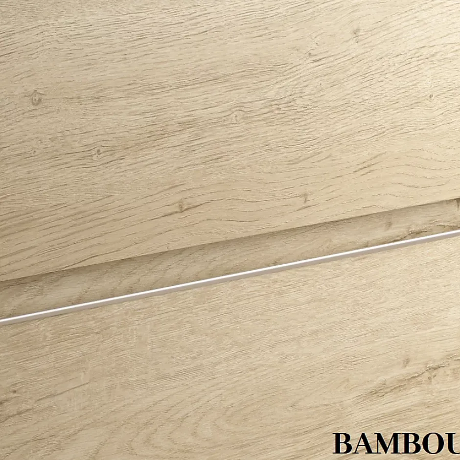 Cosyneo Meuble sous vasque seul, 2 tiroirs, 60cm, simple vasque - bambou (chêne clair) - BALEA* Meuble Sous Lavabo