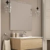 Cosyneo Meuble sous vasque seul, 1 tiroir, 80cm, simple vasque - bambou (chêne clair) - PENA