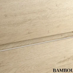 Cosyneo Meuble sous vasque seul, 1 tiroir, 80cm, simple vasque - bambou (chêne clair) - PENA