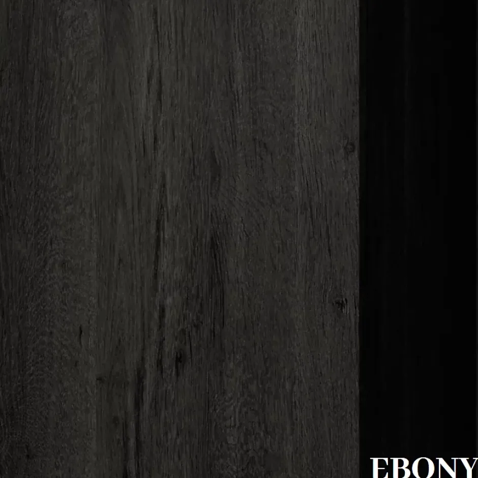 Cosyneo Meuble sous vasque seul, 3 tiroirs, 60cm, simple vasque - ebony (bois noir) - PALMA