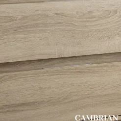 Cosyneo Meuble sous vasque seul, 3 tiroirs, 80cm, simple vasque - cambrian (chêne clair) - TIRIS
