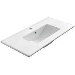 Cosyneo Meuble sous vasque seul, 3 tiroirs, 80cm, simple vasque - cambrian (chêne clair) - TIRIS