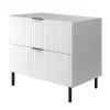 Furnidea Meuble sous vasque sur pieds FLOW blanc 80 cm