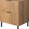 Furnidea Meuble sous vasque sur pieds FLOW chêne craft 60 cm