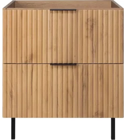 Furnidea Meuble sous vasque sur pieds FLOW chêne craft 60 cm