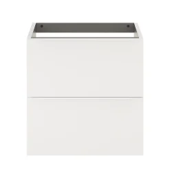GoodHome Meuble sous vasque suspendu blanc mat l.60 x H.60 x P.45 cm, Imandra