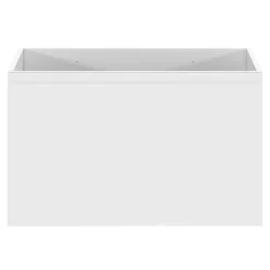 GoodHome Meuble sous vasque suspendu blanc mat 2 tiroirs l.80 x H.48 x P.45 cm Levanna* Meuble Sous-Vasque