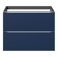 GoodHome Meuble sous vasque suspendu bleu nuit mat l.80 x H.60 x P.45 cm, Imandra