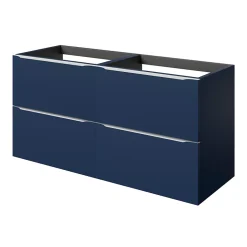 GoodHome Meuble sous vasque suspendu bleu nuit mat l.120 x H.60 x P.45 cm, Imandra