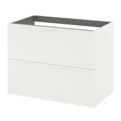 GoodHome Meuble sous vasque suspendu blanc mat l.80 x H.60 x P.45 cm, Imandra