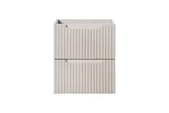 Furnidea Meuble sous vasque suspendu 2 tiroirs NOVA CACHEMIRE 50 CM