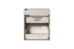 Furnidea Meuble sous vasque suspendu 2 tiroirs NOVA CACHEMIRE 50 CM