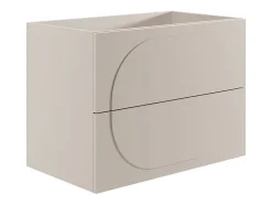 Vente-unique Meuble sous vasque suspendu - Beige - 80 cm - VUTOMA