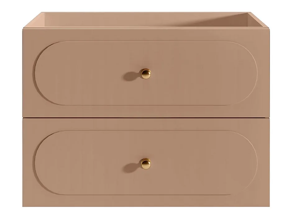 Vente-unique Meuble sous vasque suspendu - Vieux rose - 80 cm - SATOBAL* Meuble Sous-Vasque