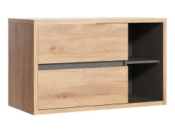 Vente-unique Meuble sous vasque suspendu coloris naturel - 100 cm - PURNAL* Meuble Sous-Vasque