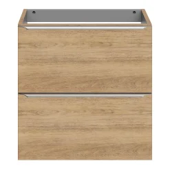 GoodHome Meuble sous vasque suspendu faible profondeur effet chêne l.60 x H.60 x P.36 cm, Imandra* Meuble Buanderie|Meuble De Salle De Bains Faible Profondeur