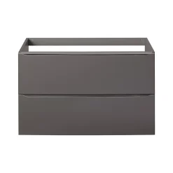 GoodHome Meuble sous vasque suspendu gris taupe brillant l.100 x H.60 x P.45 cm, Imandra* Meuble Buanderie|Meuble Sous-Vasque
