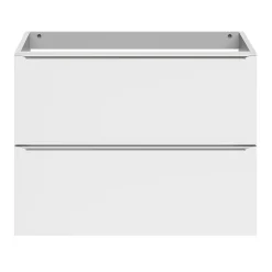 GoodHome Meuble sous vasque suspendu faible profondeur blanc brillant l.80 x H.60 x P.36 cm, Imandra