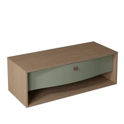 Decotec Meuble sous vasque suspendu vert fougère mat 1 tiroir l.120 x H.40 x P.50 cm, Havana* Meuble Buanderie
