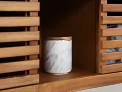 Vente-unique Meuble sous vasque suspendu en bois d'acacia - 90 cm - PENEBEL