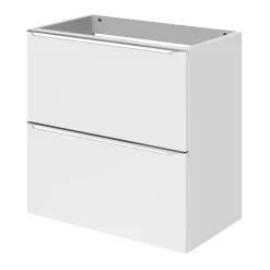 GoodHome Meuble sous vasque suspendu faible profondeur blanc brillant l.60 x H.60 x P.36 cm, Imandra