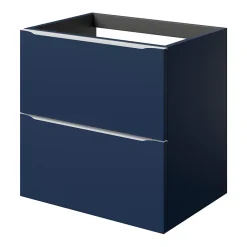 GoodHome Meuble sous vasque suspendu bleu nuit mat l.60 x H.60 x P.45 cm, Imandra* Meuble Buanderie|Meuble De Salle De Bains Faible Profondeur