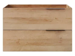 Vente-unique Meuble sous vasque suspendu - Naturel clair - 80 cm - NISAYA* Meuble Sous-Vasque