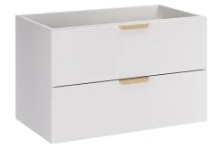 Furnidea Meuble sous vasque suspendu ASTER blanc 80 cm* Meuble Sous Lavabo