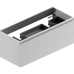 Ipiemme SRL Meuble sous vasque suspendu blanc l.120 cm pour double vasque, Pura* Meuble Buanderie