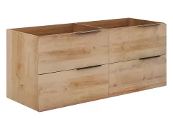 Vente-unique Meuble sous vasque suspendu - Naturel clair - 120 cm - NISAYA