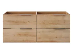 Vente-unique Meuble sous vasque suspendu - Naturel clair - 120 cm - NISAYA