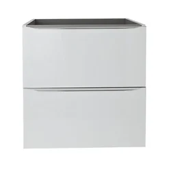 GoodHome Meuble sous vasque suspendu blanc brillant l.60 x H.60 x P.45 cm, Imandra