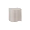 Meublorama Meuble sous vasque VANO 50 cm 2 portes Coloris marron congo L50 x P39 x H57 cm Meuble suspendu* Meuble Sous-Vasque