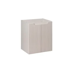 Meublorama Meuble sous vasque VANO 50 cm 2 portes Coloris marron congo L50 x P39 x H57 cm Meuble suspendu* Meuble Sous-Vasque