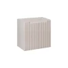 Meublorama Meuble sous vasque VANO 60 cm 2 portes Marron congo mat L60 x P39 x H57 cm Meuble suspendu* Meuble Sous-Vasque