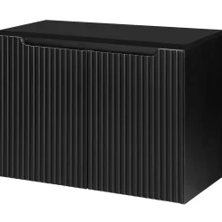 [En.Casa] Meuble sous-lavabo NEWPORT avec 2 portes 80 x 60 x 40 cm noir en.casa