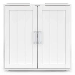 IDMarket Meuble sous-lavabo salle de bain WALDO bois blanc