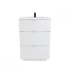 Weber Industries Meuble sous-vasque 3 tiroirs MARBELLA 60 cm + vasque / Blanc* Meuble Vasque