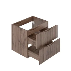 Petits-Meubles Meuble sous-vasque 140cm 2 niches plan de toilette Tao Bois