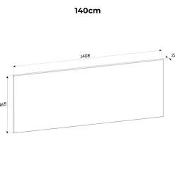 Petits-Meubles Meuble sous-vasque 140cm 2 niches Adriel Cachemire et Bois