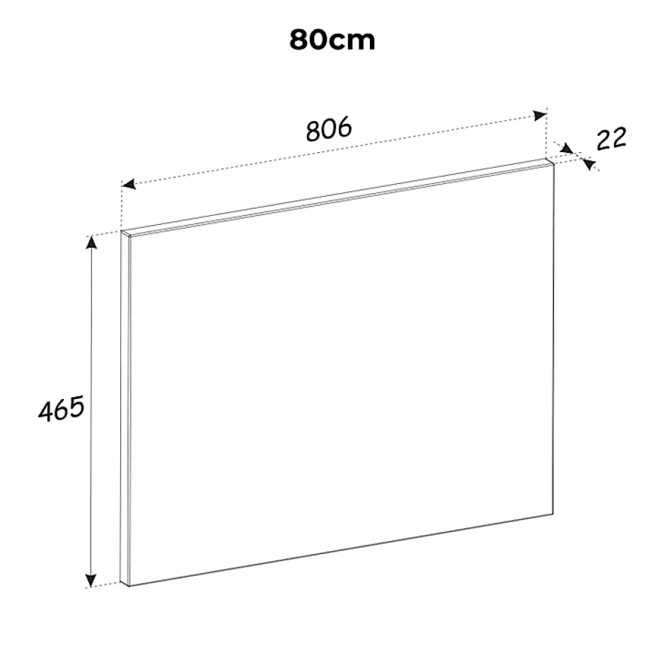 Petits-Meubles Meuble sous-vasque 80cm 2 niches Adriel Blanc