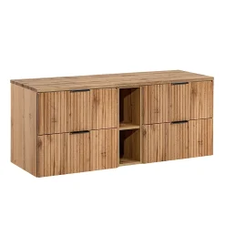Petits-Meubles Meuble sous-vasque 140cm 2 niches Adriel Bois* Meuble Sous-Vasque