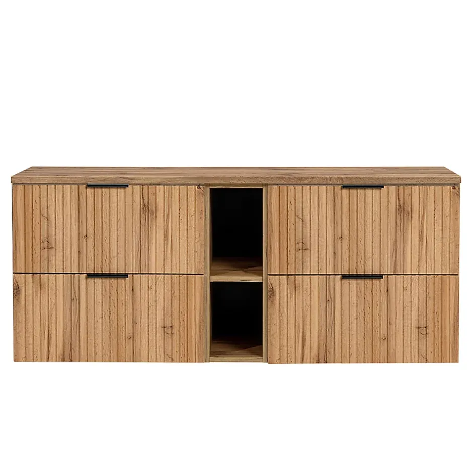 Petits-Meubles Meuble sous-vasque 140cm 2 niches Adriel Bois* Meuble Sous-Vasque