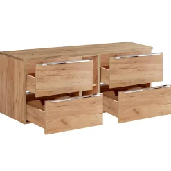 Petits-Meubles Meuble sous-vasque 140cm 2 niches April Bois* Meuble Sous-Vasque
