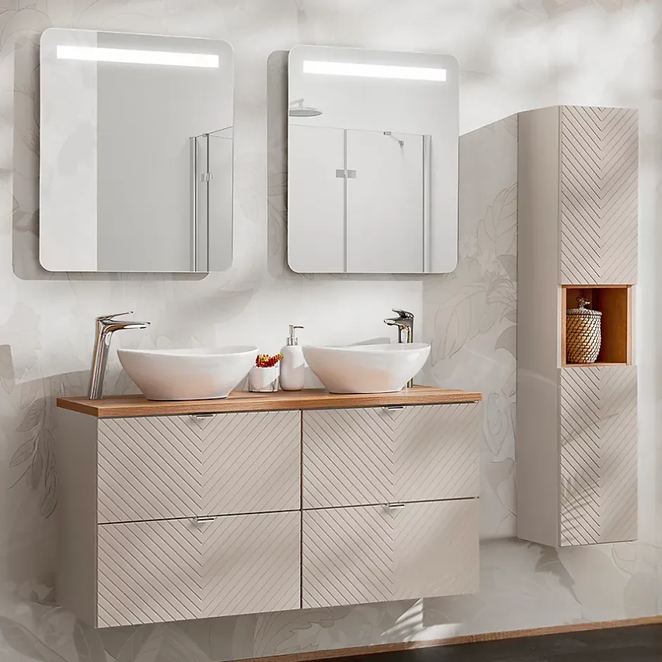 Petits-Meubles Meuble sous-vasque 120cm 4 tiroirs Manoa Cachemire
