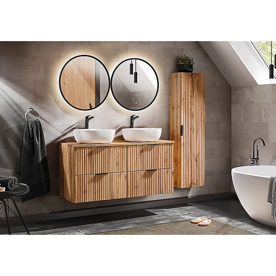 Petits-Meubles Meuble sous-vasque 120cm Adriel Bois