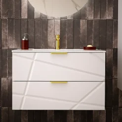 Petits-Meubles Meuble sous-vasque 80cm Aurora Blanc