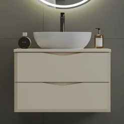 Petits-Meubles Meuble sous-vasque 80cm Ellie Cachemire* Meuble Sous-Vasque