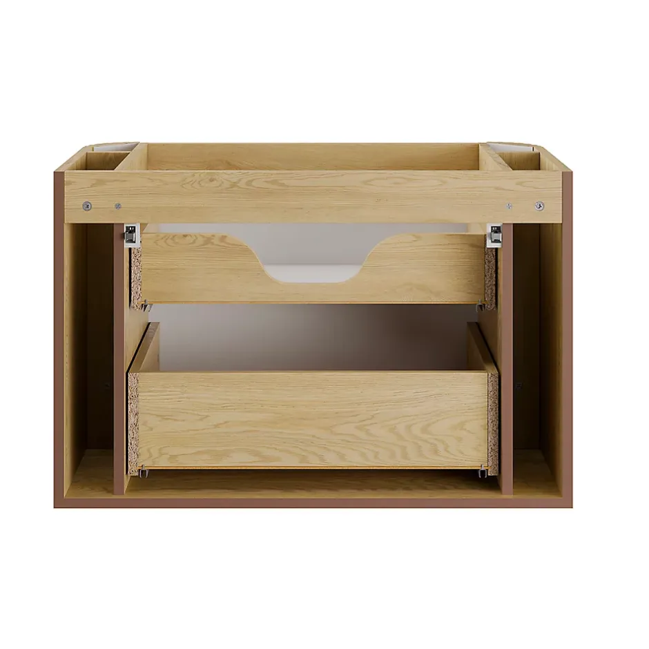 Petits-Meubles Meuble sous-vasque 80cm plan de toilette Mila Bois