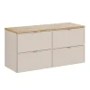 Petits-Meubles Meuble sous-vasque 120cm plan de toilette Alba Cachemire